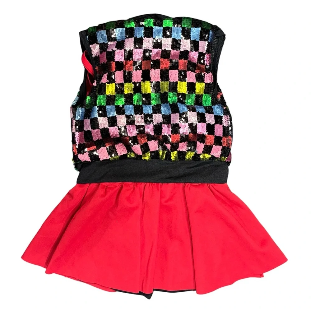 Weissman Showtime Confetti 2 Piece Sequin Dance Costume IC Tap Jazz Acro